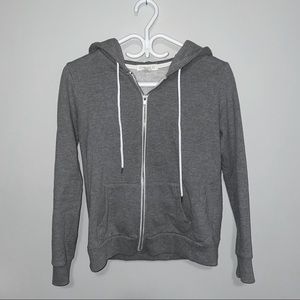 Grey Forever 21 Zip Up Hoodie